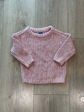 Old Navy Baby Pink Chunky Knit Crewneck Sweater